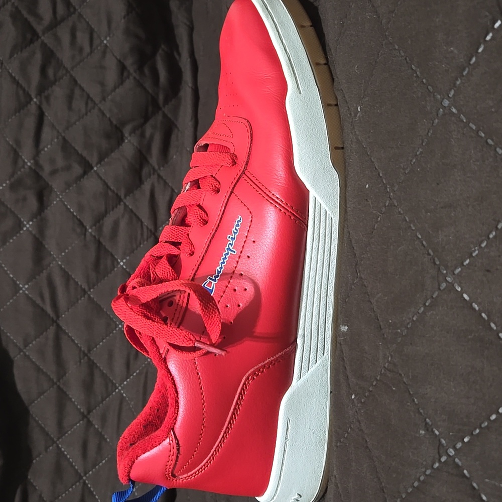 NWT Champion red sneakers court classic script